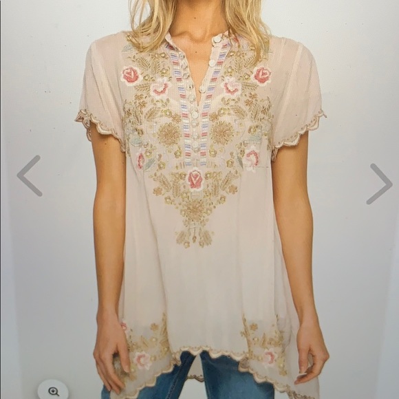 Johnny Was Blush Talum Tunic - Picture 7 of 7